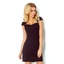 Femme Fatale bodycon miniruha | fekete